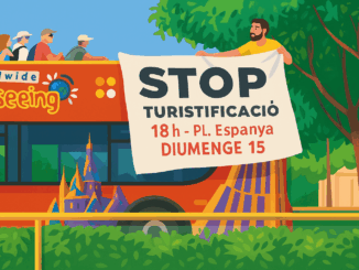 Protest tegen massatoerisme op Mallorca – activisten blokkeren toeristenbus in Palma