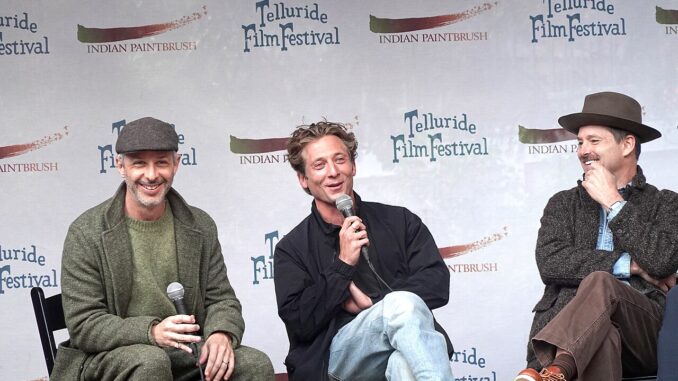 cteurs en regisseur van Springsteen: Deliver Me from Nowhere tijdens een gesprek op het Telluride Film Festival 2025