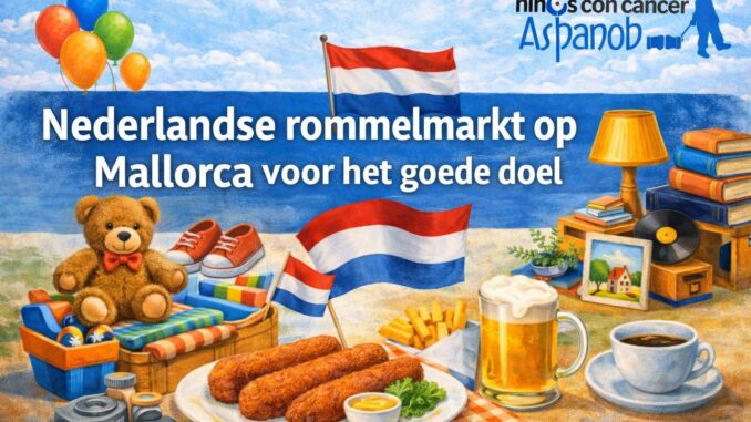 Nederlandse rommelmarkt op Mallorca voor het goede doel van Aspanob bij Llucmajor