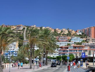Straatbeeld Santa Ponça Mallorca